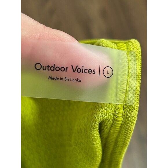 Outdoor Voices Pique Tank Top Seamless Sleeveless Lightweight Apple Green L NEW - Picture 7 of 9